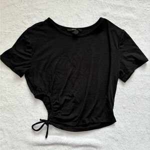 Black Crop Top With Scrunched Corner BARLEY
WORN Medium/Large